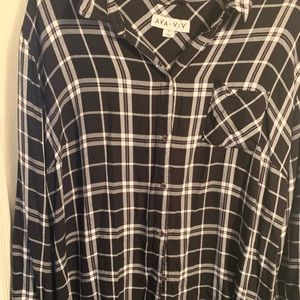 Long sleeve flannel shirt